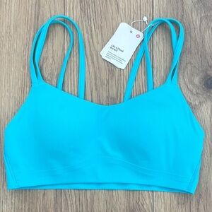 NWT Lululemon Like A Cloud Bra In Electric Turquoise Size 4 B/C Cup